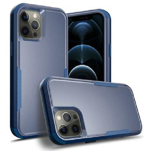 GSA Tuff Anti-slip Textured Hybrid Case For iPhone 13 Pro (6.1") - Navy Blue