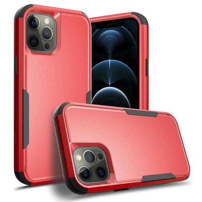 GSA Tuff Anti-slip Textured Hybrid Case For iPhone 13 Pro (6.1") - Red/Black