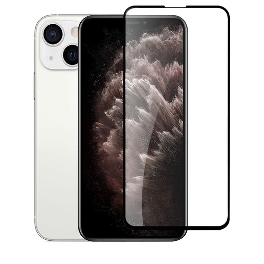GSA Black Edge Tempered Glass For iPhone 13, 13 Pro (6.1") Clear Black