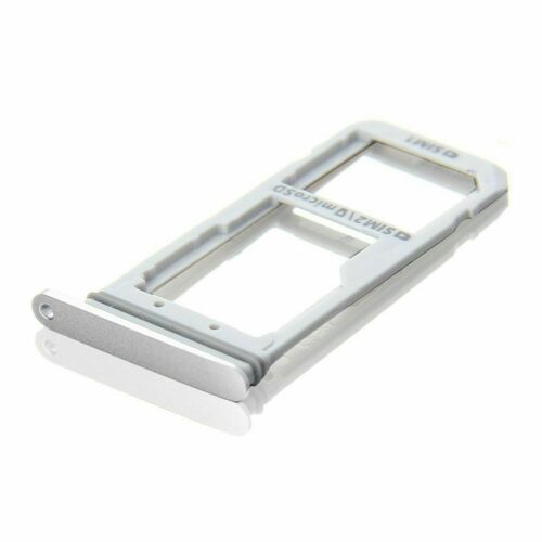 GSA Dual Sim Card Tray Compatible For Samsung Galaxy S7 Edge (Silver)