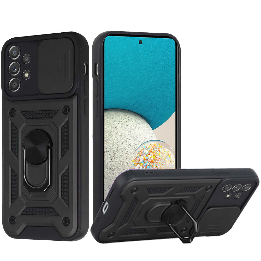 GSA ELITE Hybrid Camera Cover Ring  Stand For Samsung Galaxy A53 5G - Black