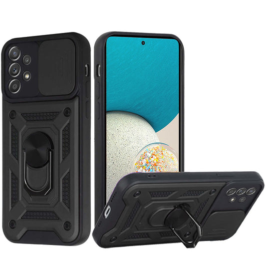 GSA ELITE Hybrid Camera Cover Ring  Stand For Samsung Galaxy A53 5G - Black
