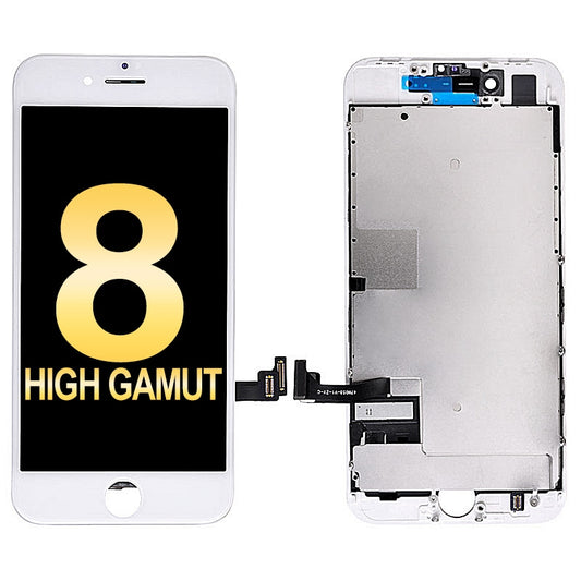 GSA LCD Touch Screen & Back Plate for iPhone 8/ SE (2020) High Gamut/ - White