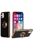 GSA Electro Stand Ring Stand Case for iPhone SE (2022-20), SE, 8 & 7 - Black