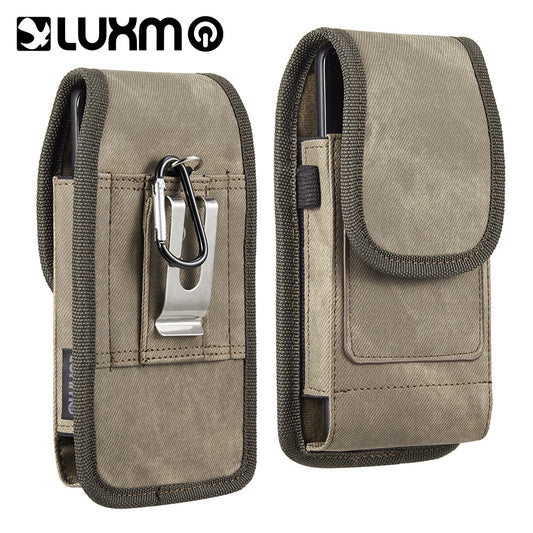Luxmo Universal 2-Card Slot Vertical Pouch 5 inch - Light Brown