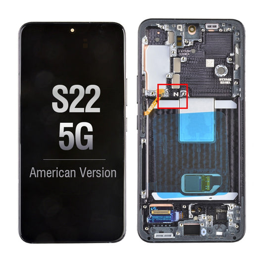 GSA OLED Touch Screen Frame  for Samsung Galaxy S22 5G S901