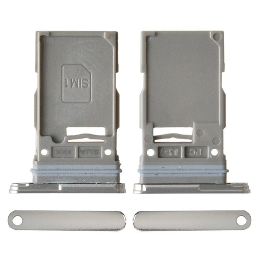 GSA Sim Card & MicroSD Tray Black for Samsung Galaxy S22, 22+, N901 & N906 Silver