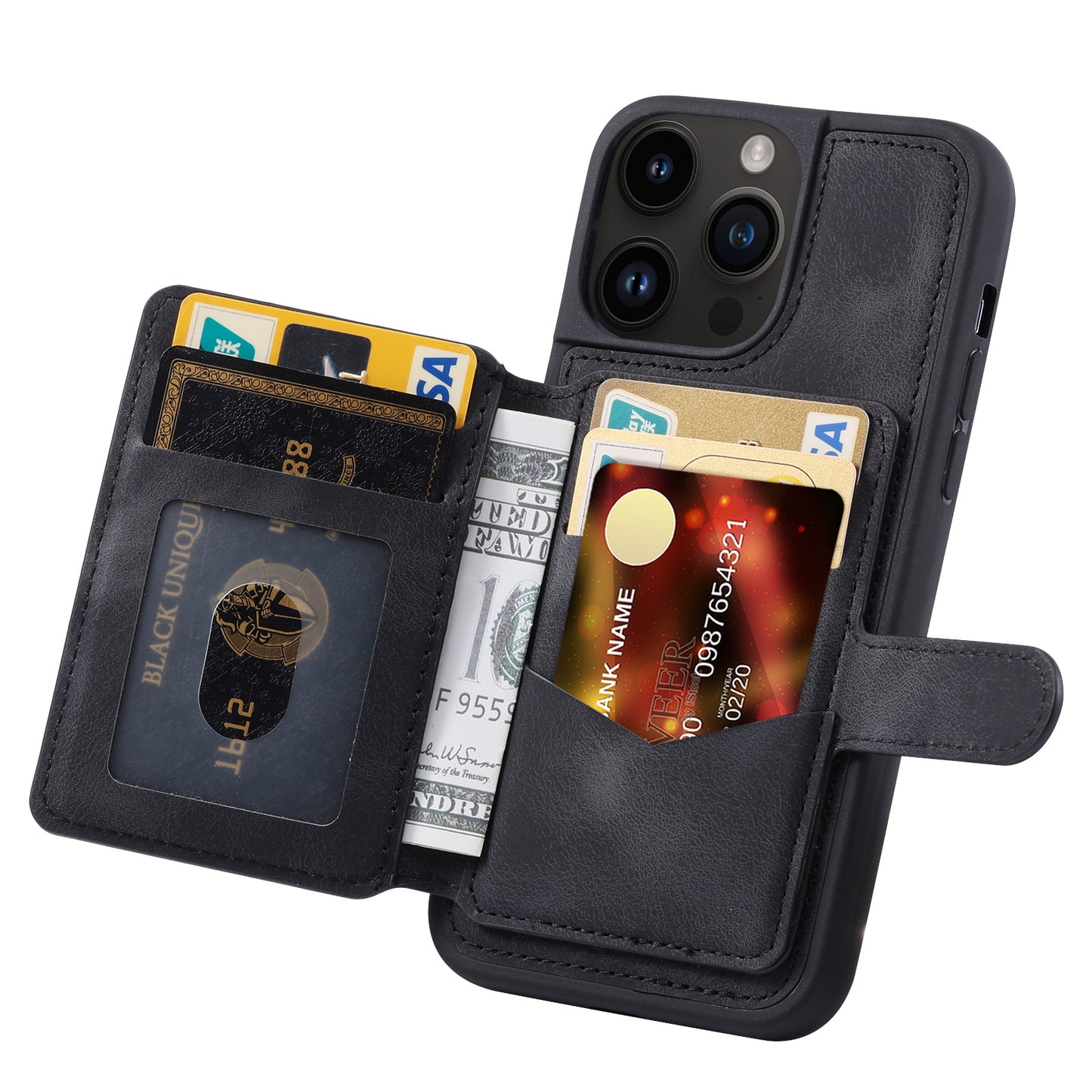 iP15P Heriatge 5CCID Wallet Blak