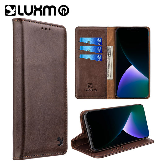 GSA Detachable Gentleman Wallet Case For Apple iPhone 15 Pro Brown