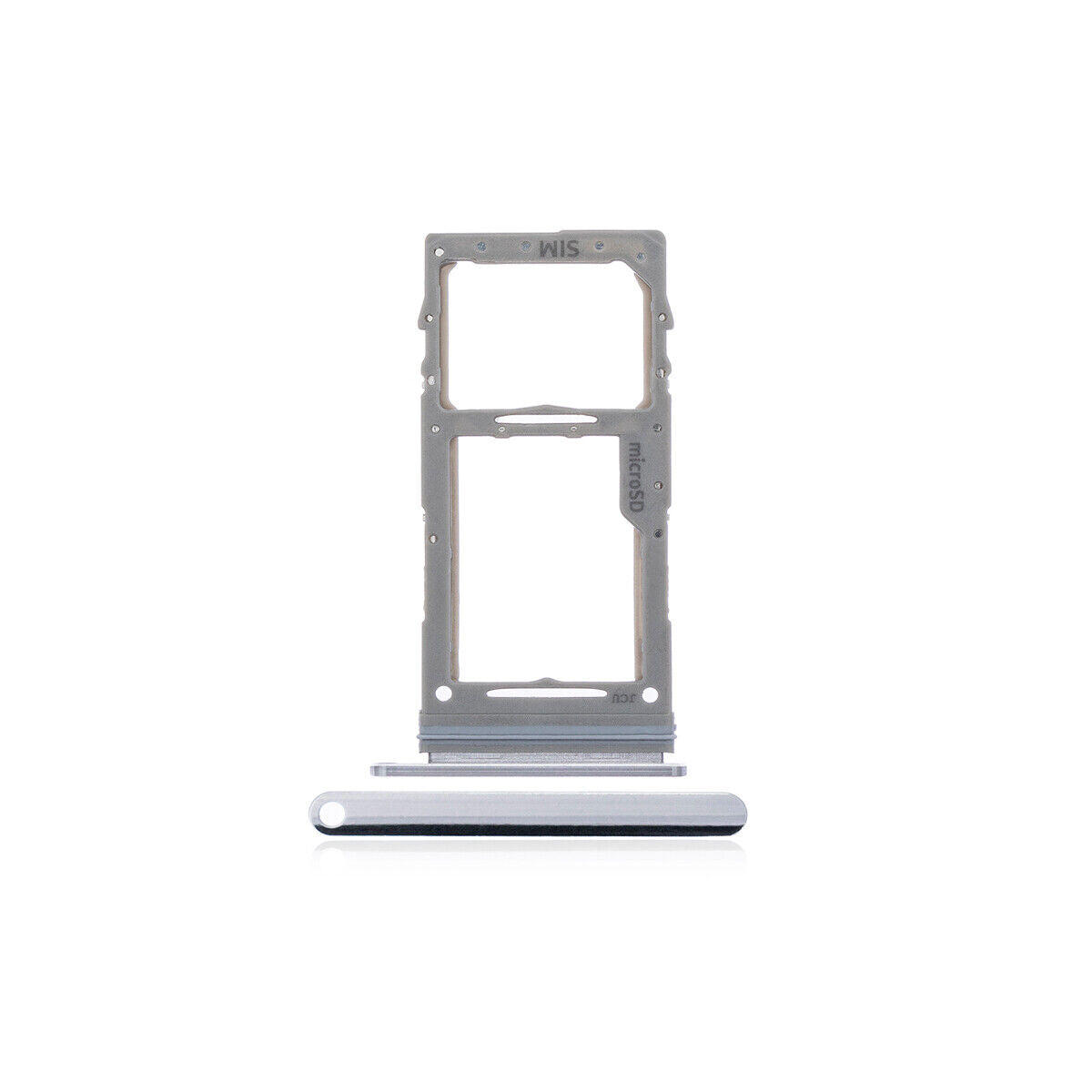GSA Sim Card Tray For Samsung Galaxy Note10 N970 Aura Glow Silver