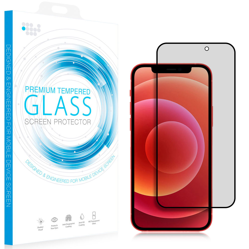 GSA 2.5D Full Coverage Privacy Tempered Glass For iPhone 15 Pro Max - Black
