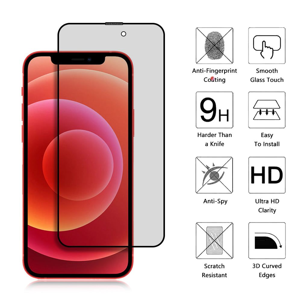 GSA Privacy Temper Glass High Quality For iPhone 15 pro & 14 Pro 6.1"