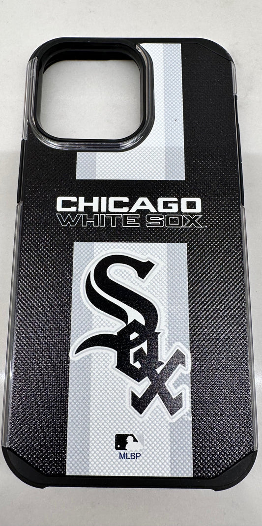 PBG MLB TXT Stripe Chicago White Sox For Apple iPhone 14 & 13 6.1"
