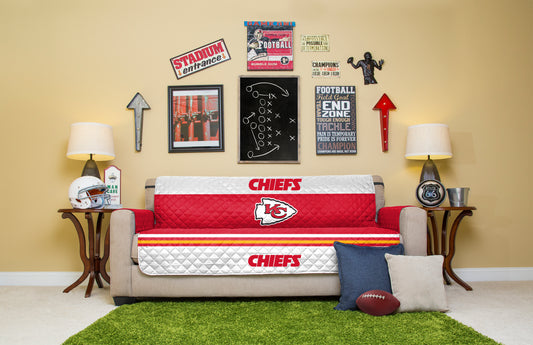 Pegasus NFL Kansas City Chiefs Sofa Protector Cover 75x100