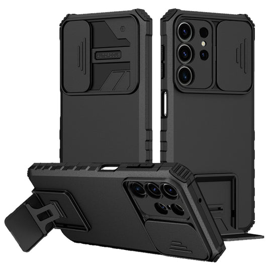 GSA Cam Cover Square Stand For Samsung Galaxy S24 Plus Black