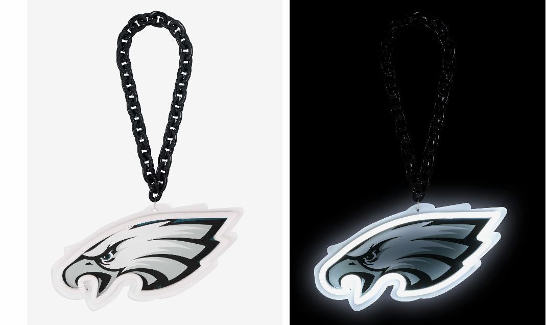 FOCO NFL Jumbo Fan Chain Neon Light Up Philadelphia Eagles