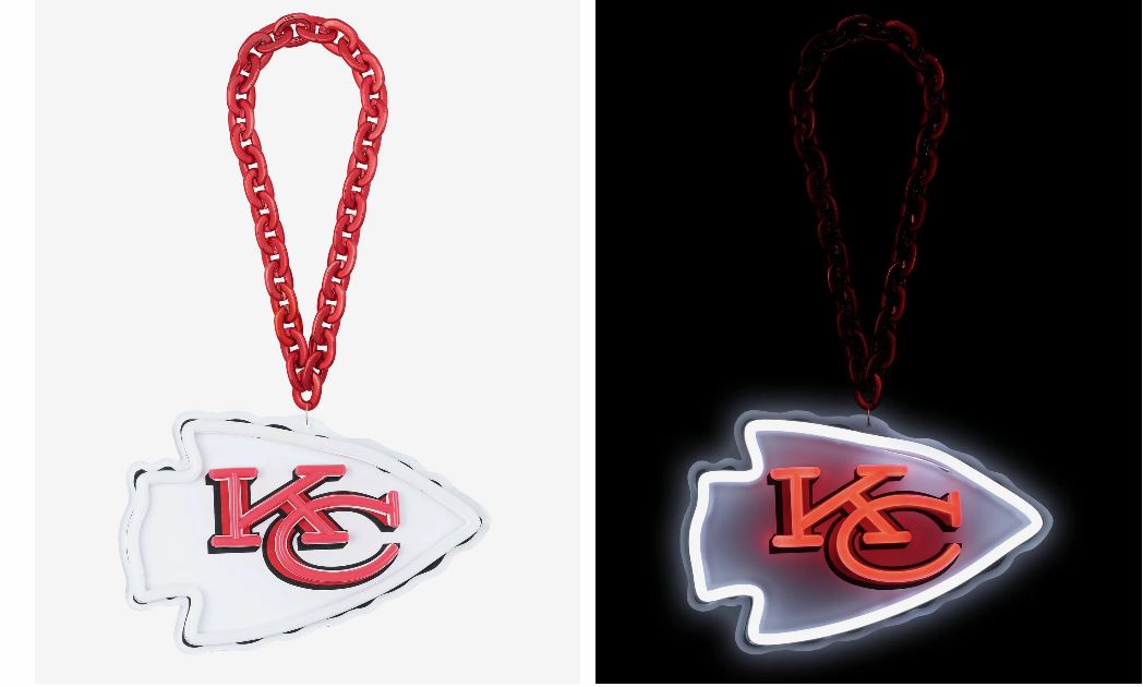 FOCO NFL Jumbo Fan Chain Neon Light Up Kansas City Chiefs
