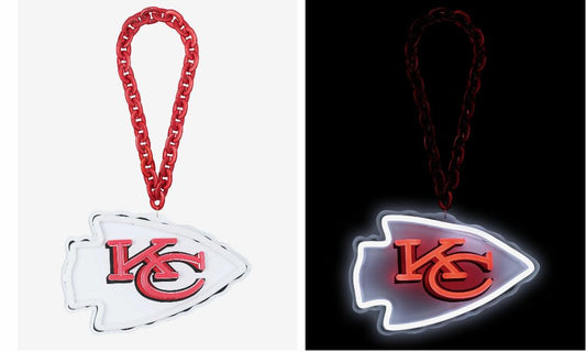 FOCO NFL Jumbo Fan Chain Neon Light Up Kansas City Chiefs