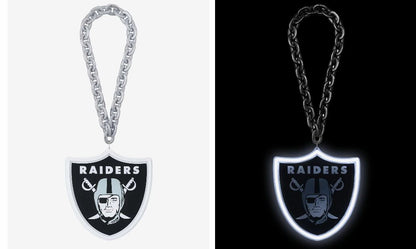 FOCO NFL Jumbo Fan Chain Neon Light Up Las Vegas Raiders