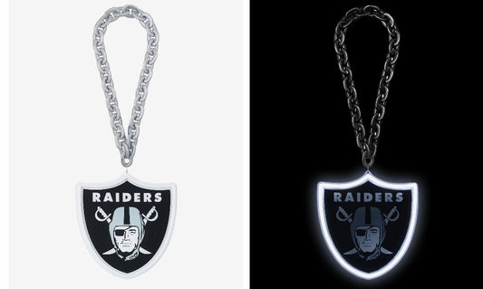 FOCO NFL Jumbo Fan Chain Neon Light Up Las Vegas Raiders