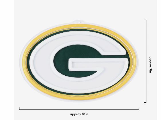 FOCO NFL Jumbo Fan Chain Neon Light Up Green Bay Packers