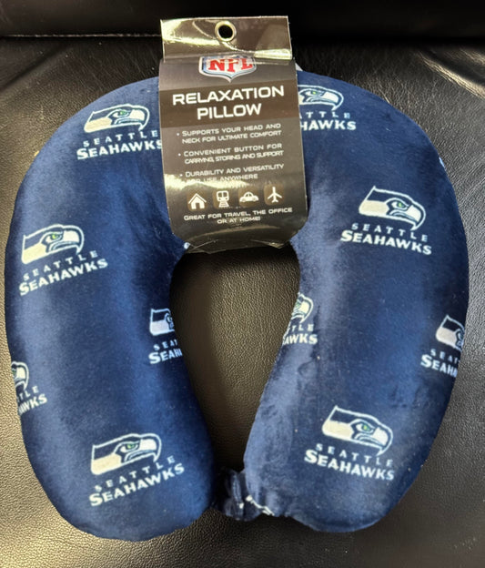 Pegasus NFL Licensed Seattle Seahawks Travel Head & Neck Relaxation Pillow