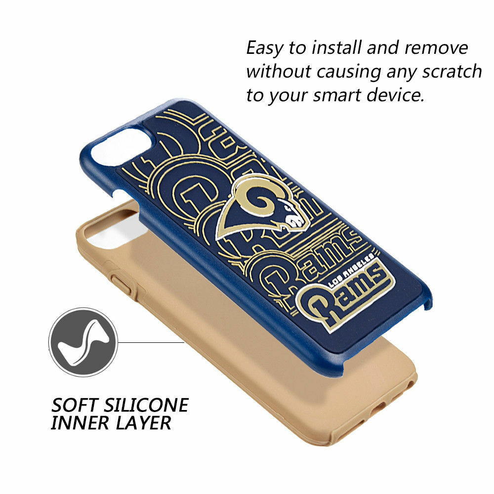 FOCO NFL Los Angeles Rams Case for iPhone SE (2022, 20), 8, 7, 6, 6s (4.7")