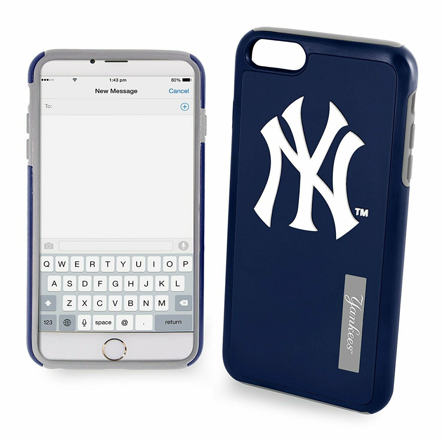 FOCO MLB New York Yankees Case for iPhone SE (2022-20), 8,7, 6 & 6s (4.7")