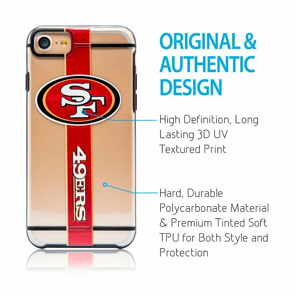 FOCO NFL San Francisco 49ers Case for iPhone SE (2022-20), 8, 7, 6, 6s (4.7")