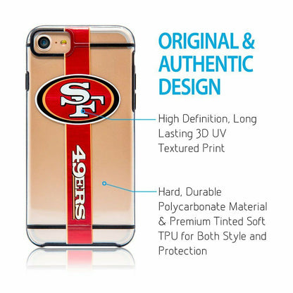 FOCO NFL San Francisco 49ers Case for iPhone SE (2022-20), 8, 7, 6, 6s (4.7")