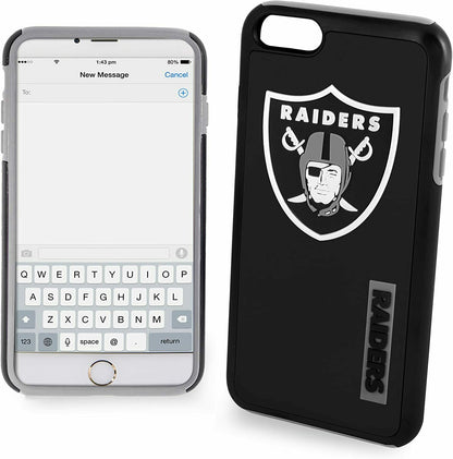 FOCO NFL Las Vegas Raiders Hybrid Case For iPhone 8+, 7+, 6S+, 6+ (5.5")