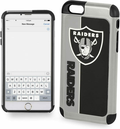 FOCO NFL Las Vegas Raiders Bold Case For iPhone 8+, 7+, 6+, 6S+ (5.5")
