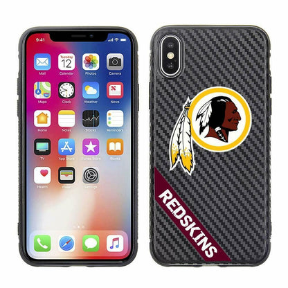 PBG NFL Washington Redskins Black Carbon Case for iPhone X & XS (5.8")