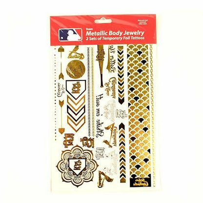Little Earth MLB St. Louis Cardinals Temporary Foil Tattoos 2 Sheets