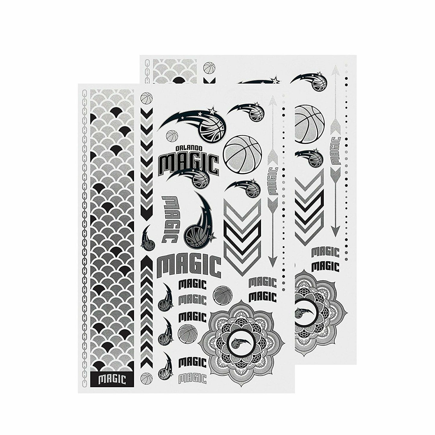 Little Earth NBA Orlando Magic Temporary Foil Tattoos 2 Sheets