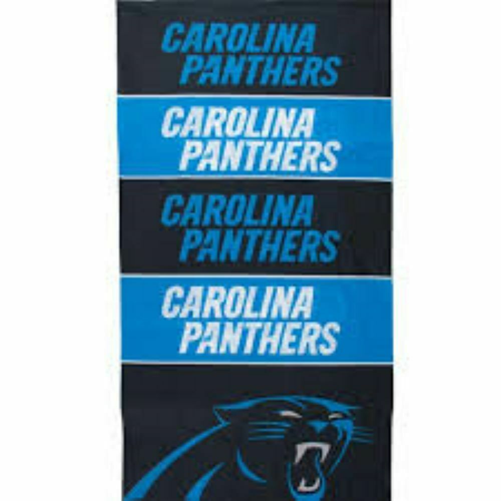 LE NFL Carolina Panthers Superdana Bandana Neck Gaiter 10"X19"