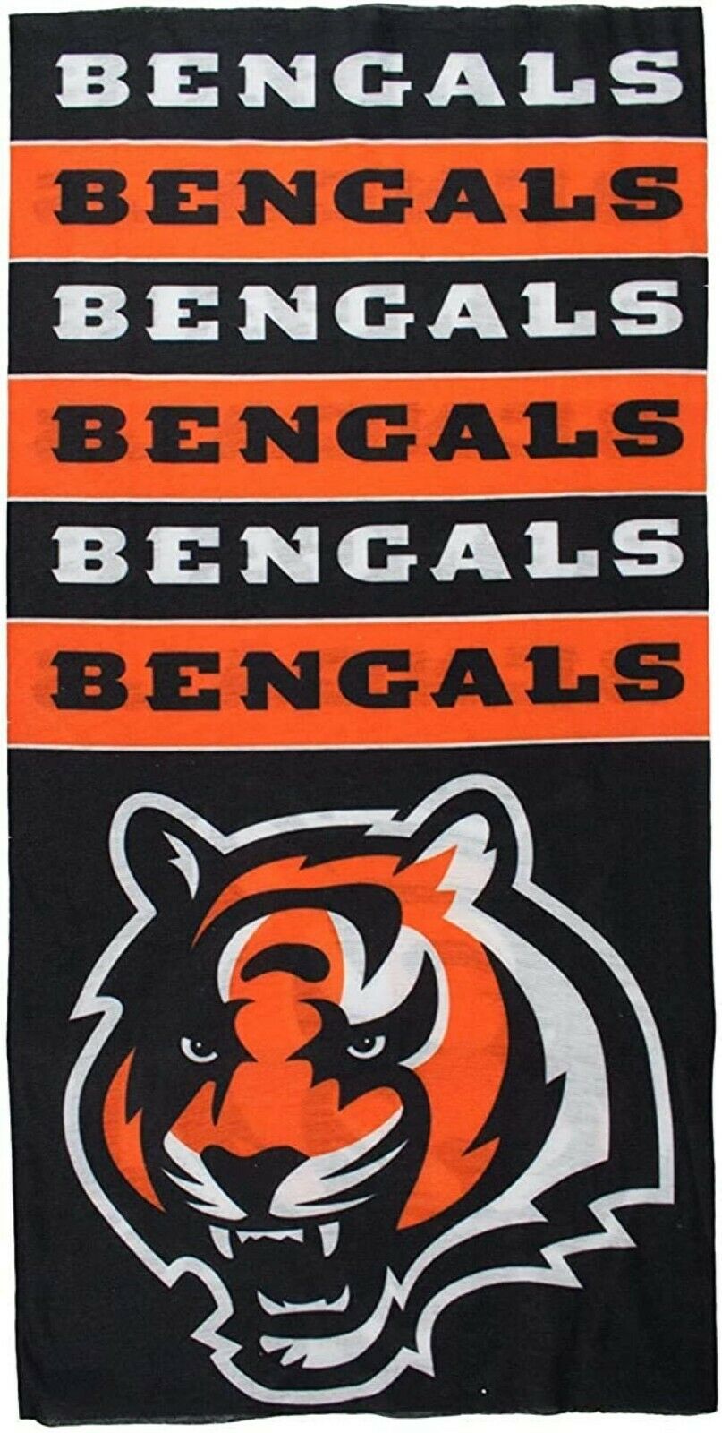 Little Earth NFL Cincinnati Bengals Bandana Superdana Neck Gaiter