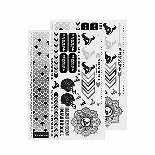 Little Earth NFL Houston Texans Temporary Foil Tattoos 2 Sheets