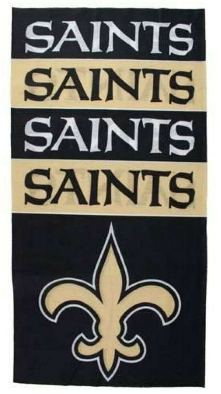 Little Earth NFL New Orleans Saints Superdana Bandana Neck Gaiter 10"X19"