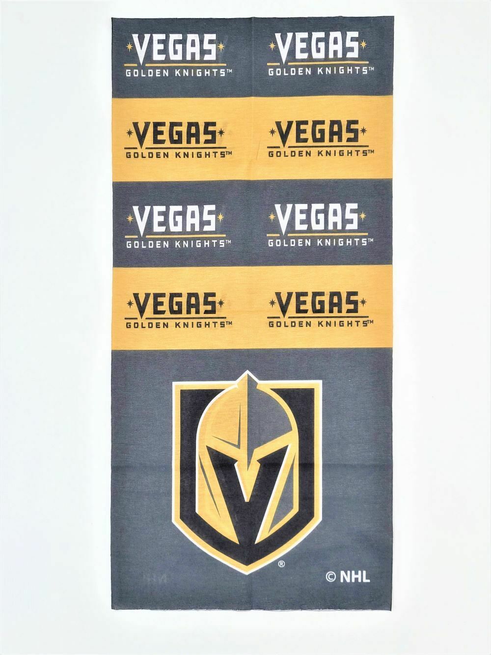 Little Earth NHL Las Vegas Golden Knights Superdana Bandana Neck Gaiter 10"X19"
