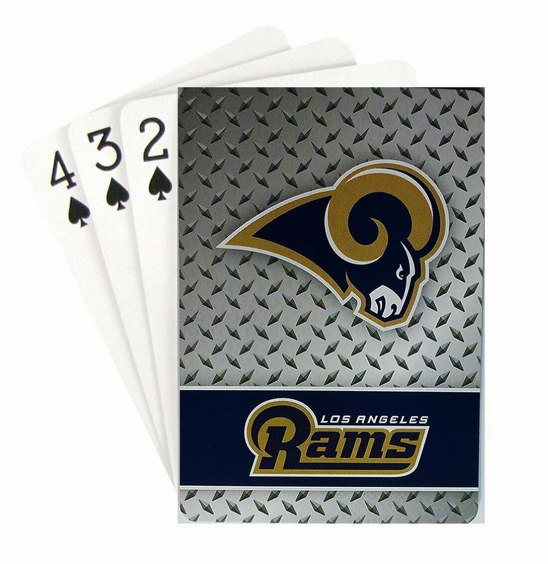 PSG NFL Los Angeles Rams Diamond Plate Playing Cards