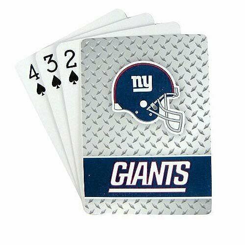 PSG NFL New York Giants Diamond Plate Design Playing Cards