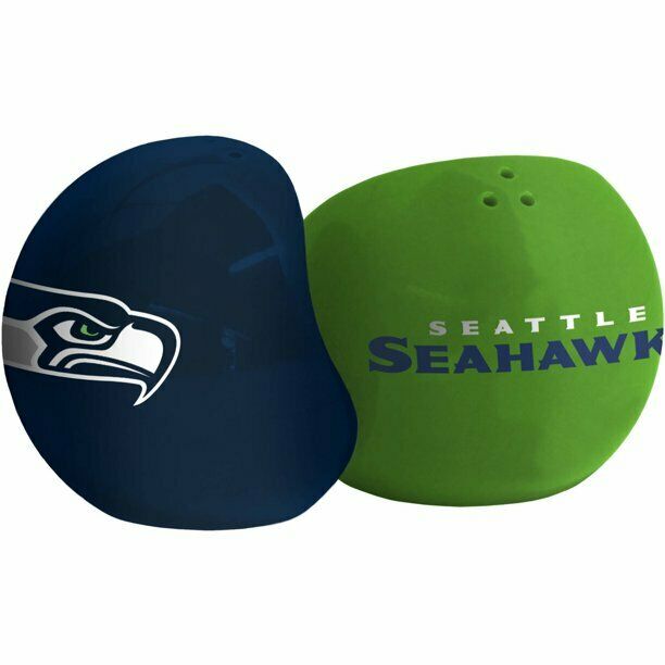 BB Licensed NFL Seattle Seahawks Home and Away Salt and Pepper Shakers