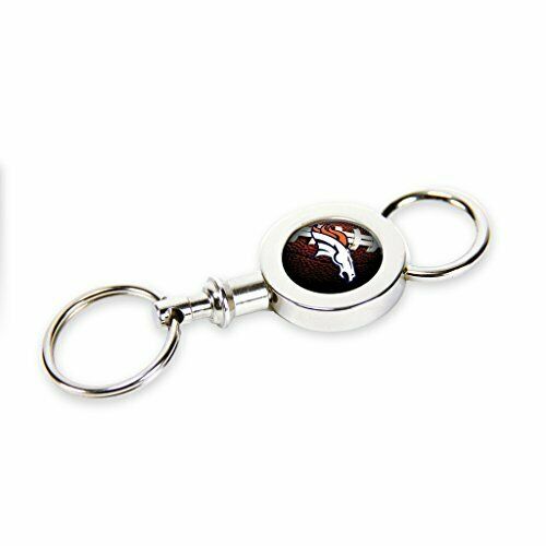 Rico NFL Officially Licensed Denver Broncos Quick Release Valet Keychain