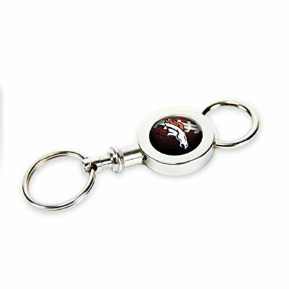 Rico NFL Officially Licensed Denver Broncos Quick Release Valet Keychain