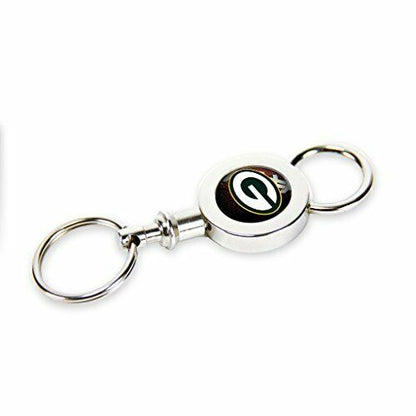 Rico NFL Officially Licensed Green Bay Packers Quick Release Valet Keychain