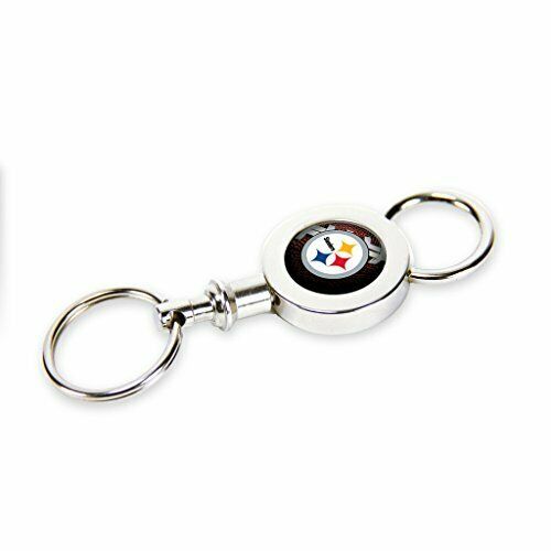 Rico NFL Officially Licensed Pittsburgh Steelers Quick Release Valet Keychain