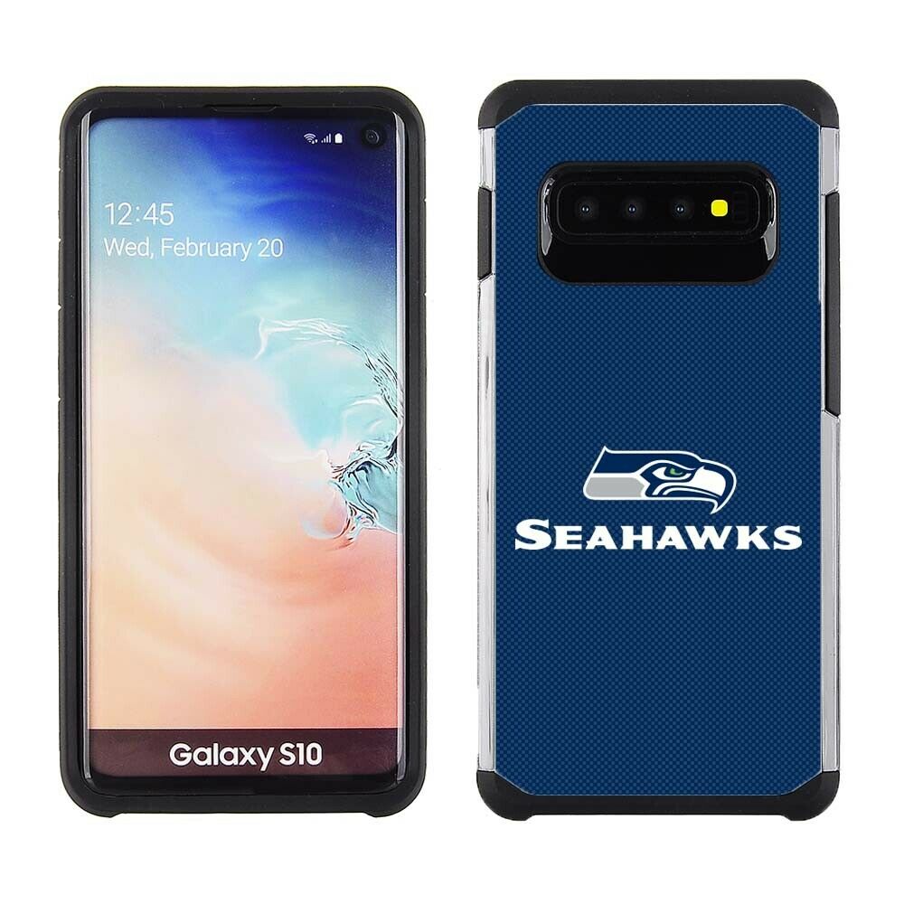 PBG NFL Seattle Seahawks Textured Case for Samsung Galaxy S10 (6.1")