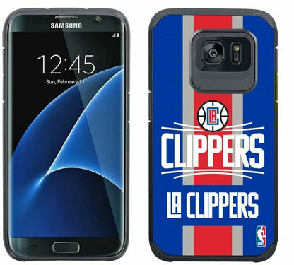 HOOT NBA Licensed Los Angeles Clippers Textured Case for Samsung Galaxy S7 Edge
