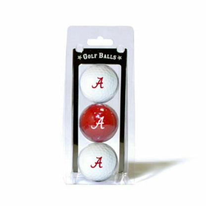 Team Golf NCAA Alabama Crimson Tide Regulation Golf Ball 3-Pack